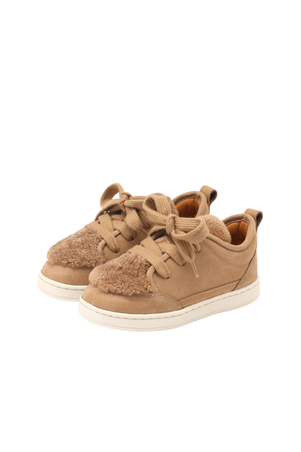 KIDS Donsje Sandor Sneakers - Beige Leather