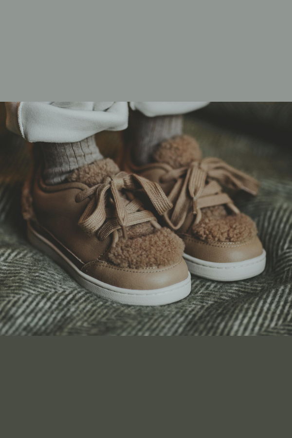 KIDS Donsje Sandor Sneakers - Beige Leather