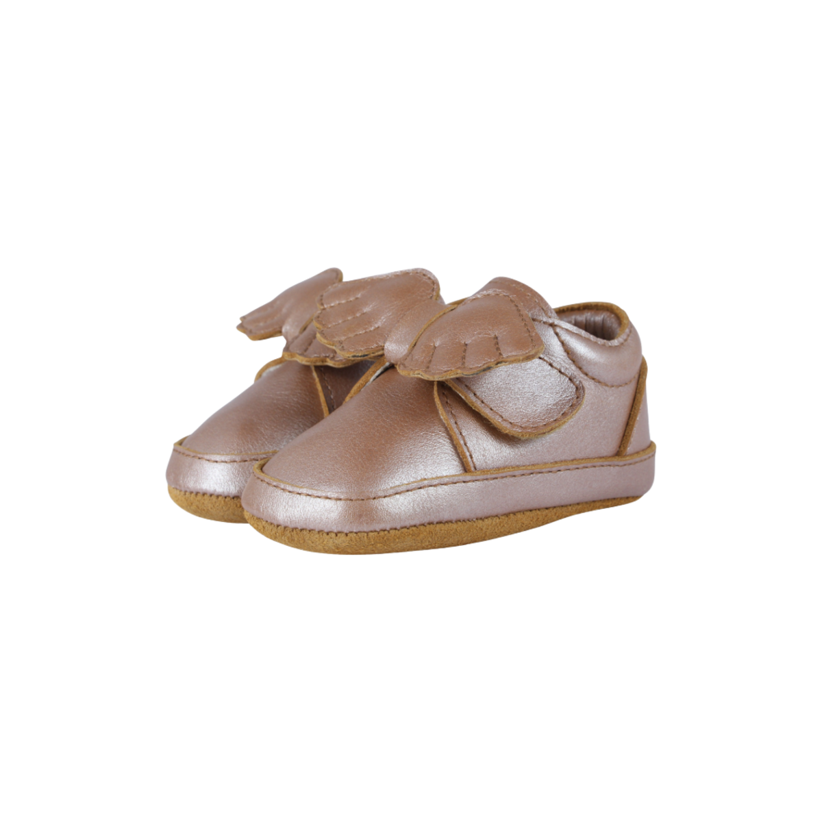 KIDS Donsje Sela Shoes Baby Sneakers - Clay Metallic Leather - Image 3 of 6