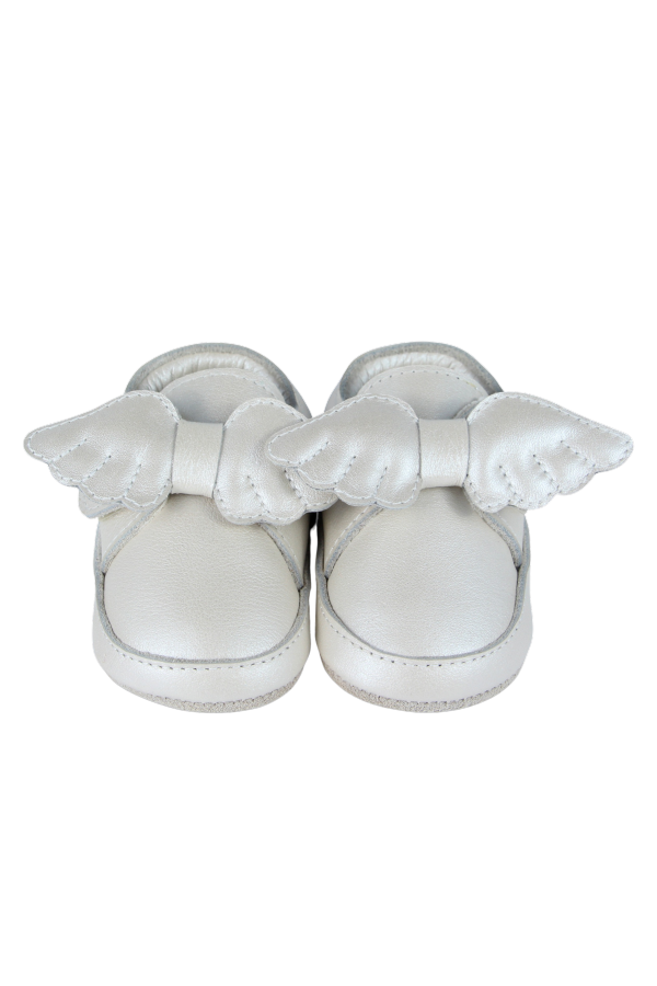 KIDS Donsje Sela Shoes Baby Sneakers - Off White Metallic Leather