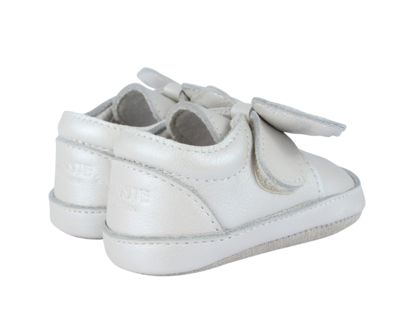 KIDS Donsje Sela Shoes Baby Sneakers - Off White Metallic Leather