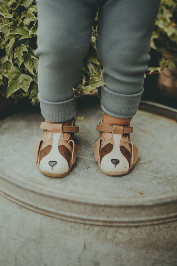 KIDS Donsje Spark Special Saint Bernard Baby Shoes - Truffle Nubuck