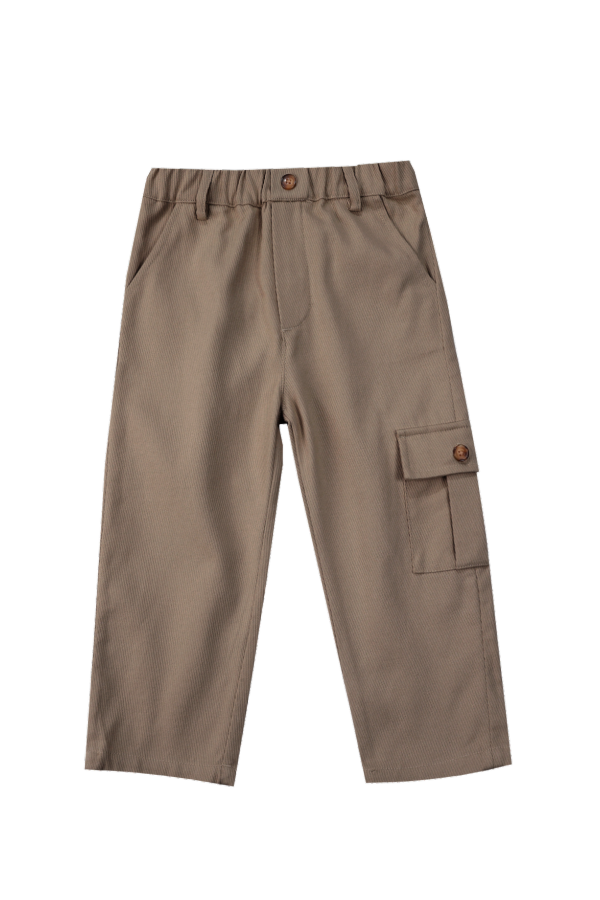 KIDS Donsje Theoule Trousers - Milk Chocolate