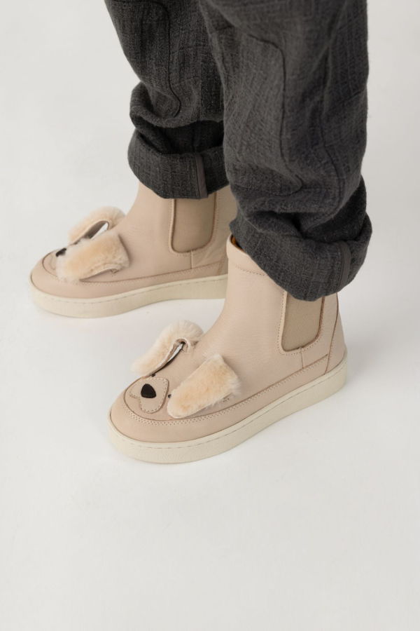 Kids Donsje Thuru Exclusive Boots - Ivory Leather