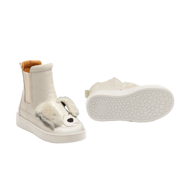 Kids Donsje Thuru Exclusive Boots - Ivory Leather
