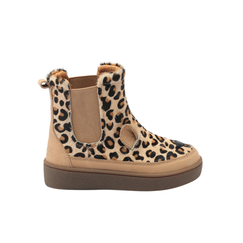 KIDS Donsje Thuru Exclusive Chelsea Boots - Leopard Spotted Cow Hair