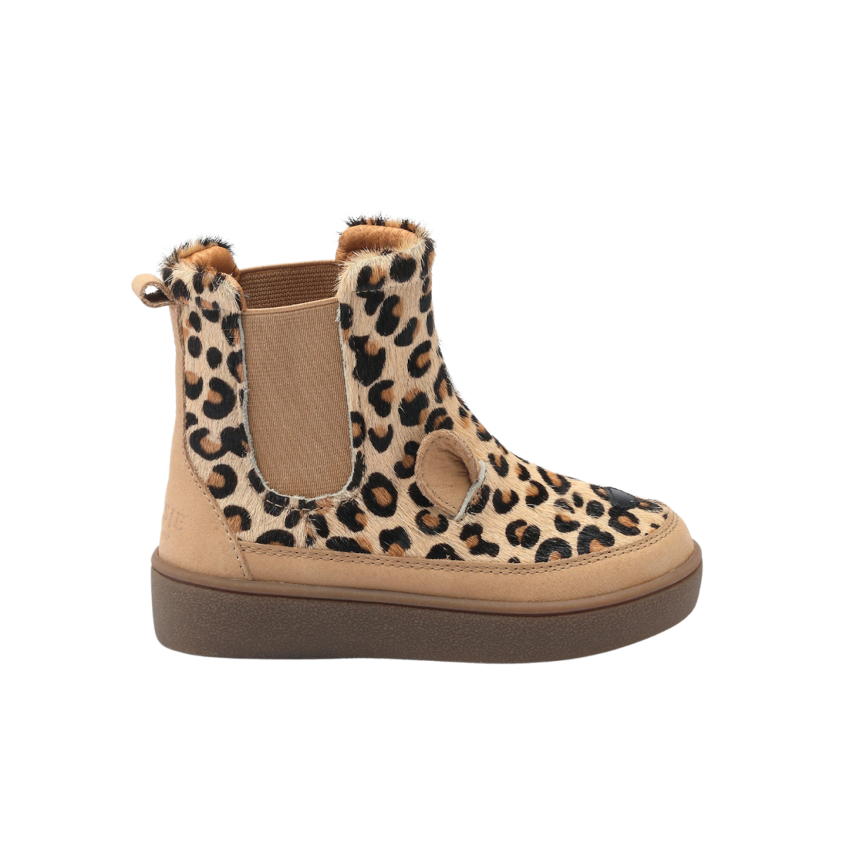 KIDS Donsje Thuru Exclusive Chelsea Boots - Leopard Spotted Cow Hair - Image 4 of 6