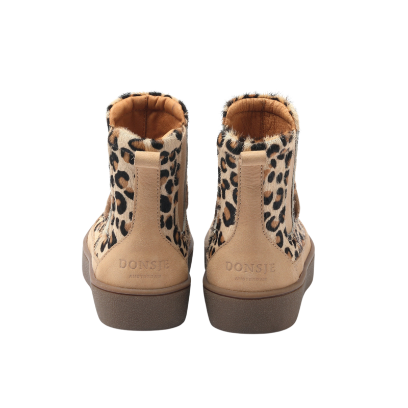 KIDS Donsje Thuru Exclusive Chelsea Boots - Leopard Spotted Cow Hair