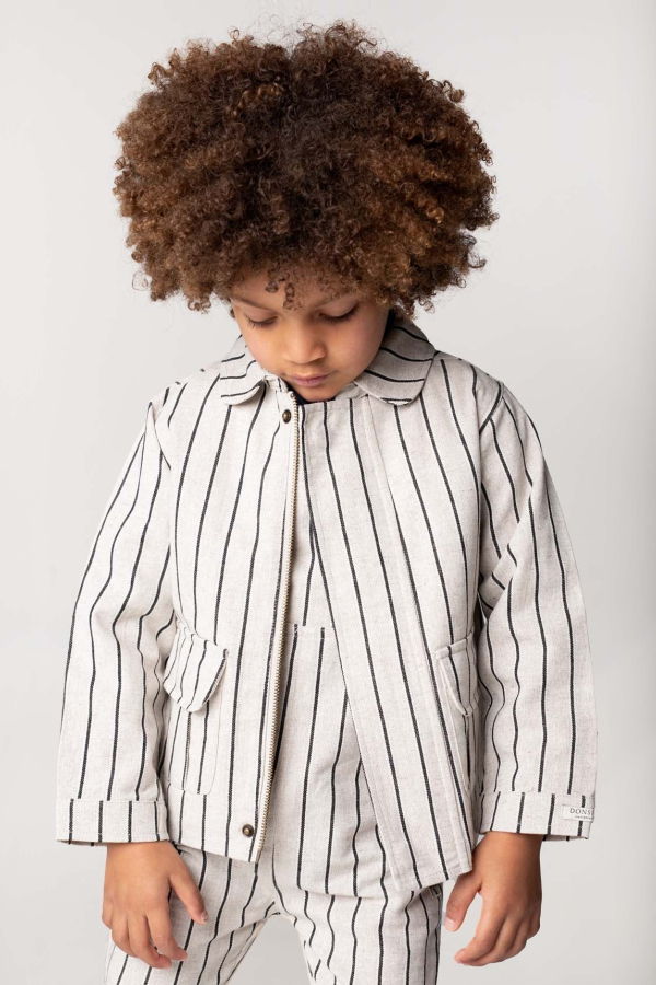 KIDS Donsje Ties Jacket - Soft Sand Melange