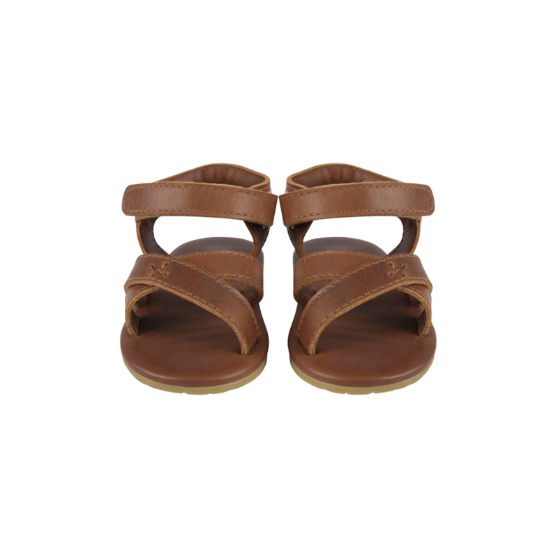 KIDS Donsje Tobi Sandals - Cognac Classic Leather