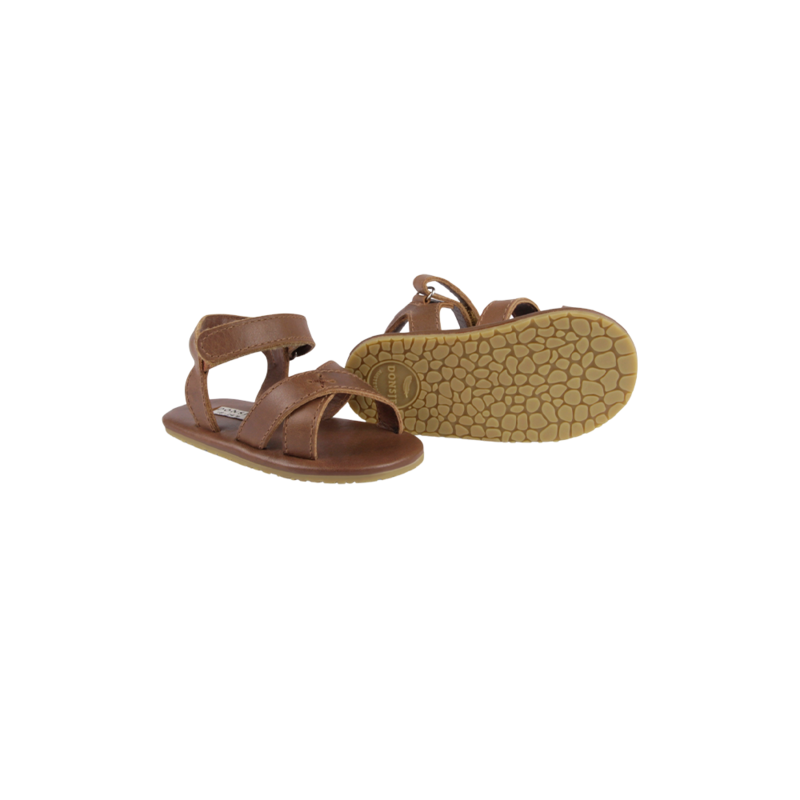 KIDS Donsje Tobi Sandals - Cognac Classic Leather