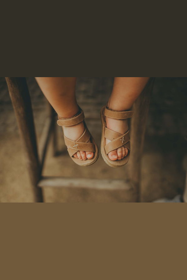 KIDS Donsje Tobi Sandals - Truffle Nubuck