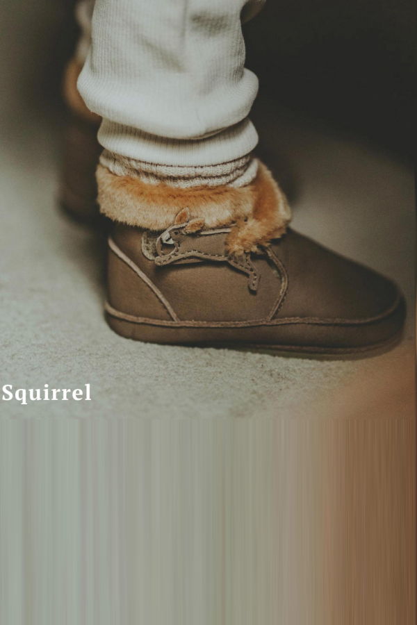 Kids Donsje Twisi Skunk Baby Boots - Navy Nubuck