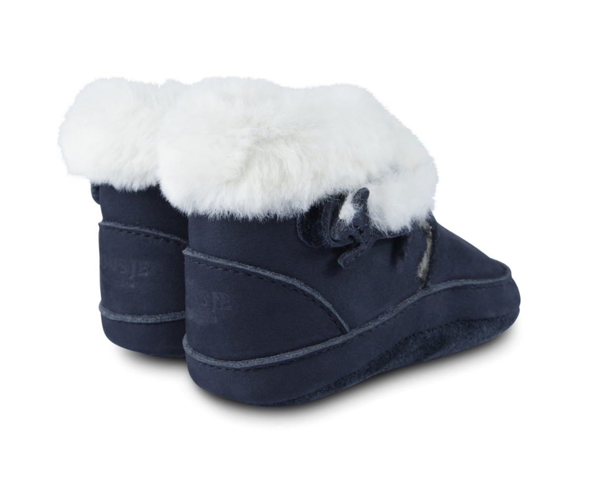 Kids Donsje Twisi Skunk Baby Boots - Navy Nubuck - Image 5 of 7