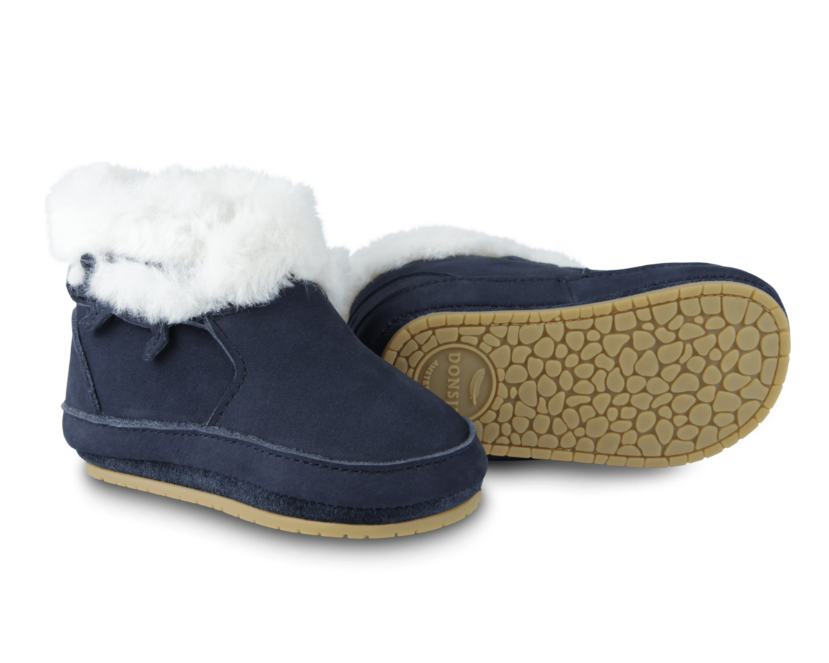 Kids Donsje Twisi Skunk Baby Boots - Navy Nubuck - Image 7 of 7