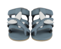 KIDS Donsje Ushy Flying Fish Sandals - Blue Stone Leather - Thumbnail 1