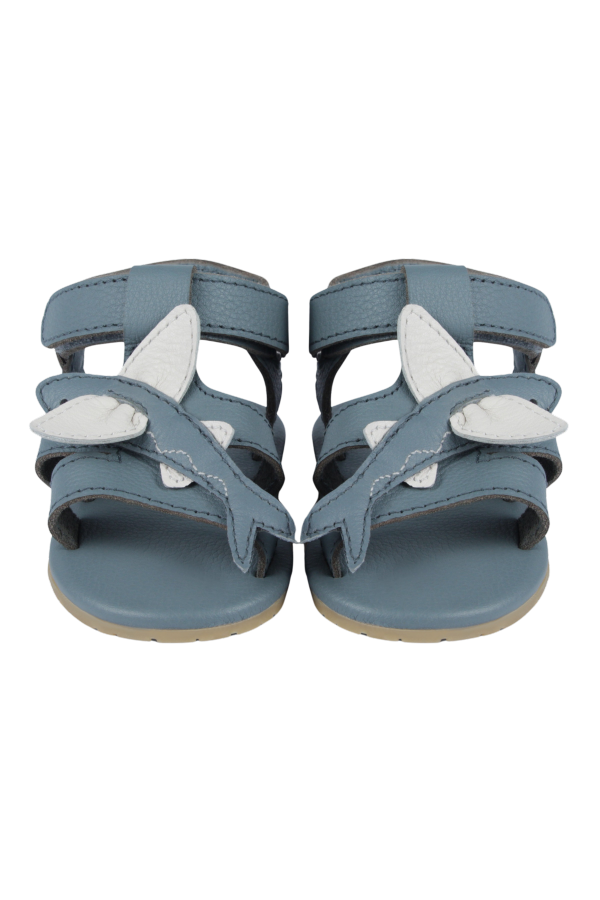 KIDS Donsje Ushy Flying Fish Sandals - Blue Stone Leather