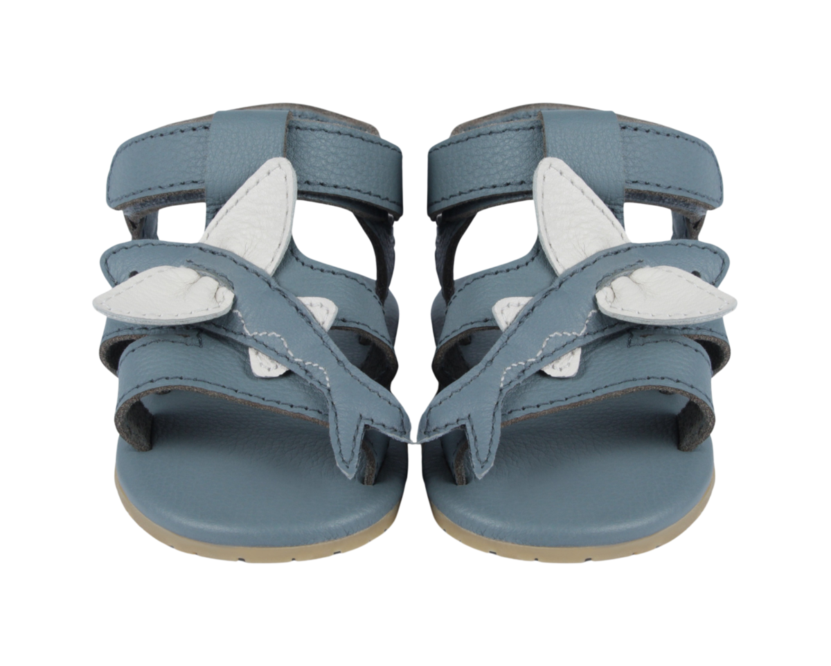 KIDS Donsje Ushy Flying Fish Sandals - Blue Stone Leather - Image 1 of 5
