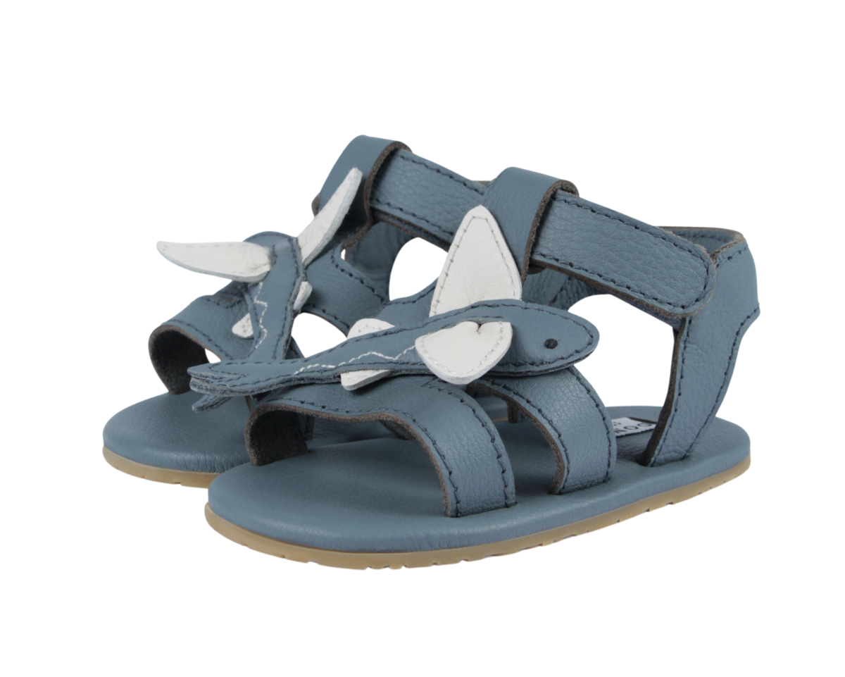 KIDS Donsje Ushy Flying Fish Sandals - Blue Stone Leather - Image 2 of 5