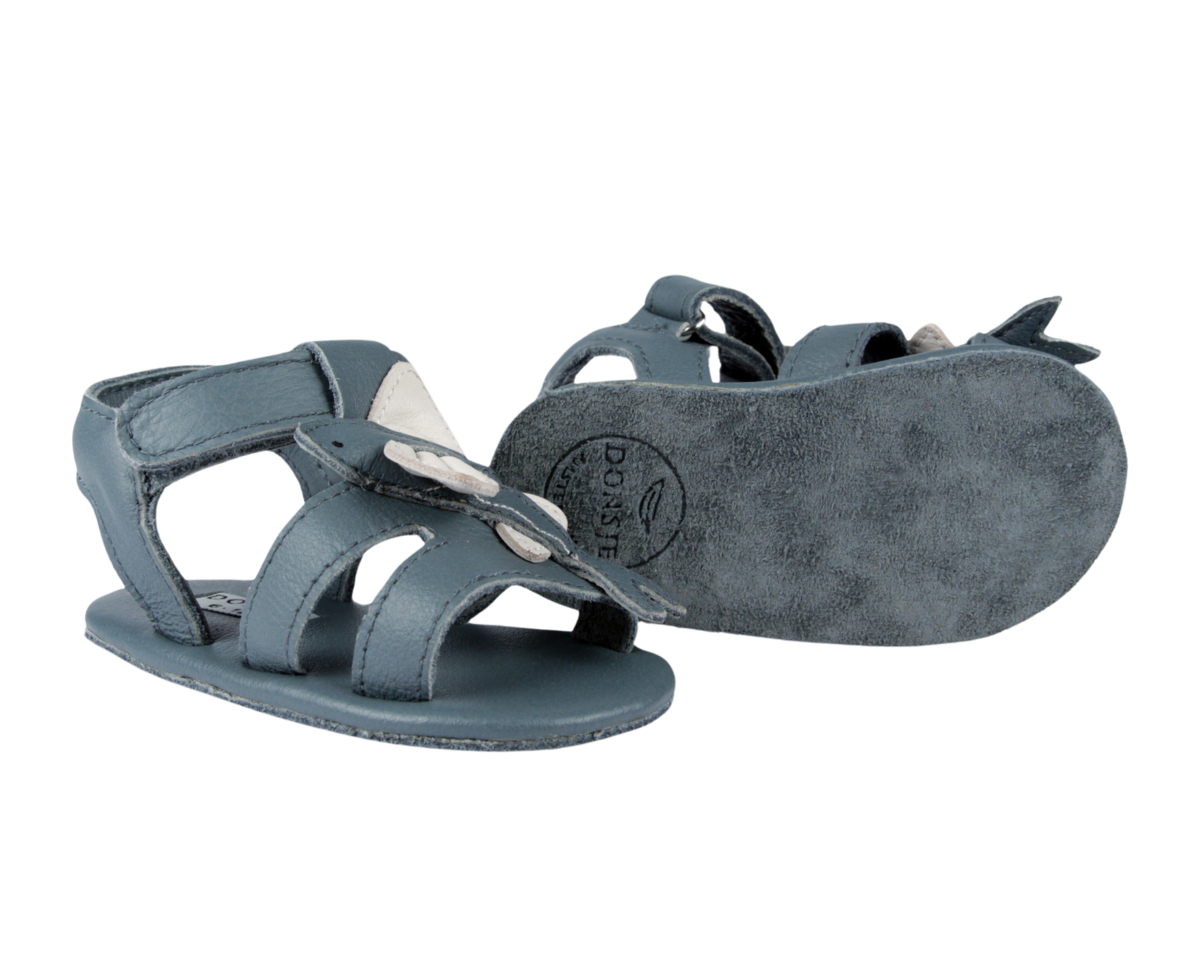 KIDS Donsje Ushy Flying Fish Sandals - Blue Stone Leather - Image 4 of 5