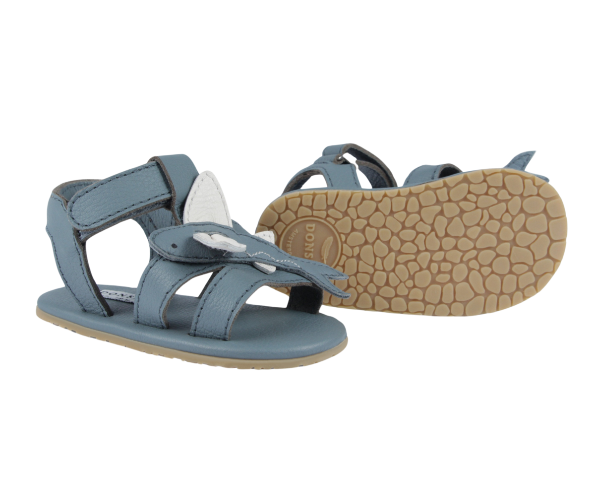 KIDS Donsje Ushy Flying Fish Sandals - Blue Stone Leather - Image 5 of 5