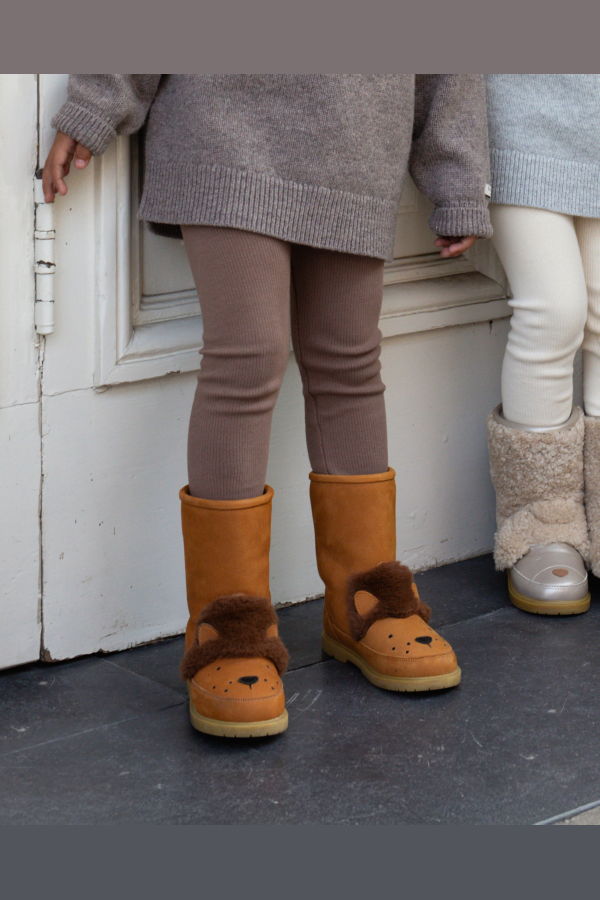 KIDS Donsje Wadudu Exclusive Leo Boots - Camel Betting Leather