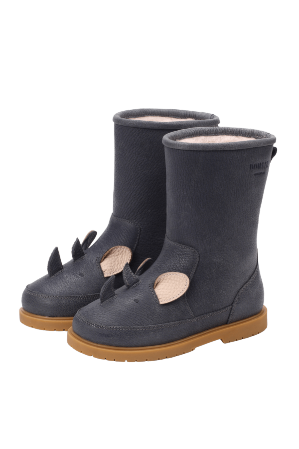 KIDS Donsje Wadudu Special Boots Rhino Boots - Petrol Leather