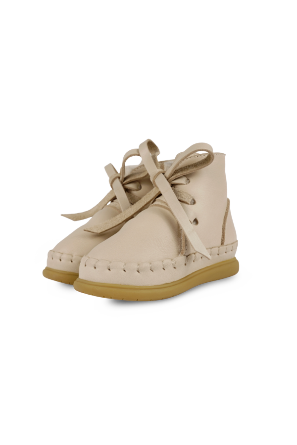 KIDS Donsje Wisi Classic Shoes - Ivory Classic Leather