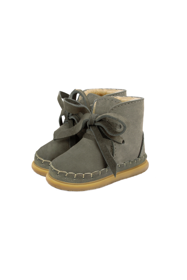KIDS Donsje Wisi Classic Shoes - Stone Nubuck
