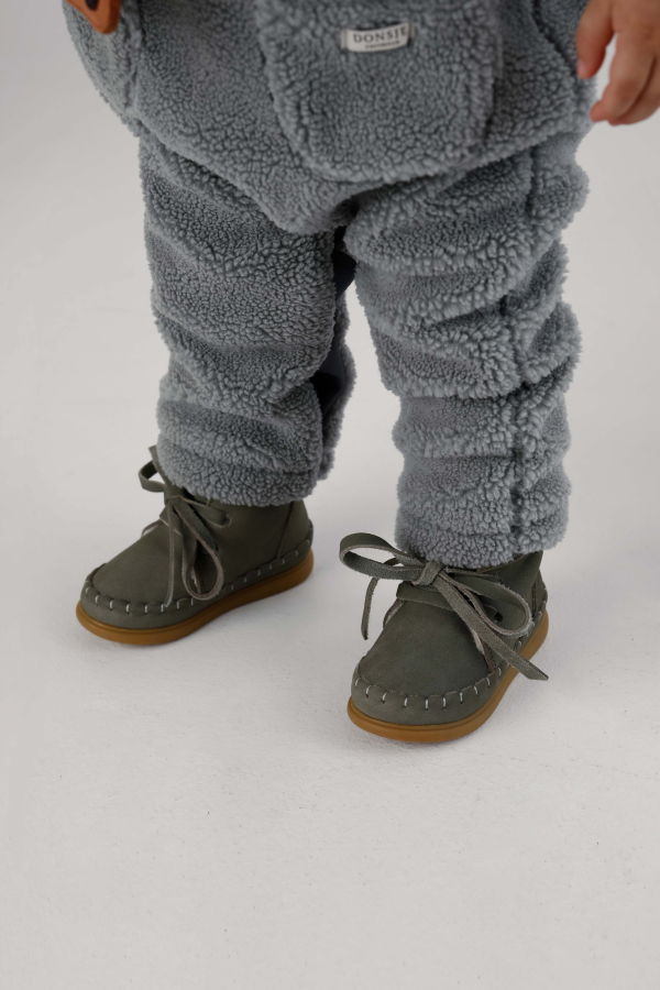 KIDS Donsje Wisi Classic Shoes - Stone Nubuck