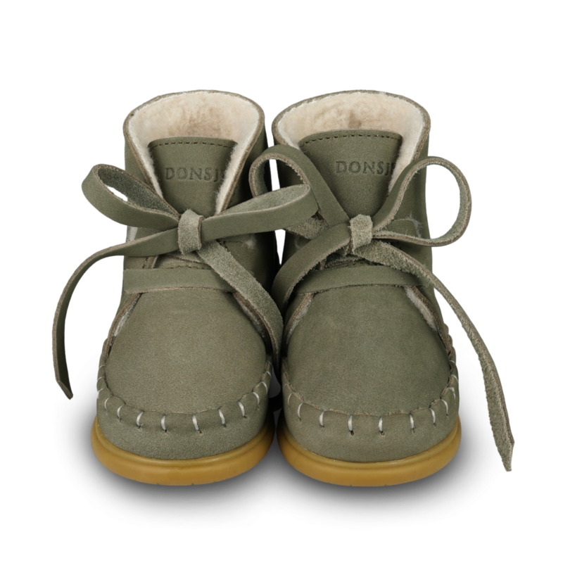 KIDS Donsje Wisi Classic Shoes - Stone Nubuck