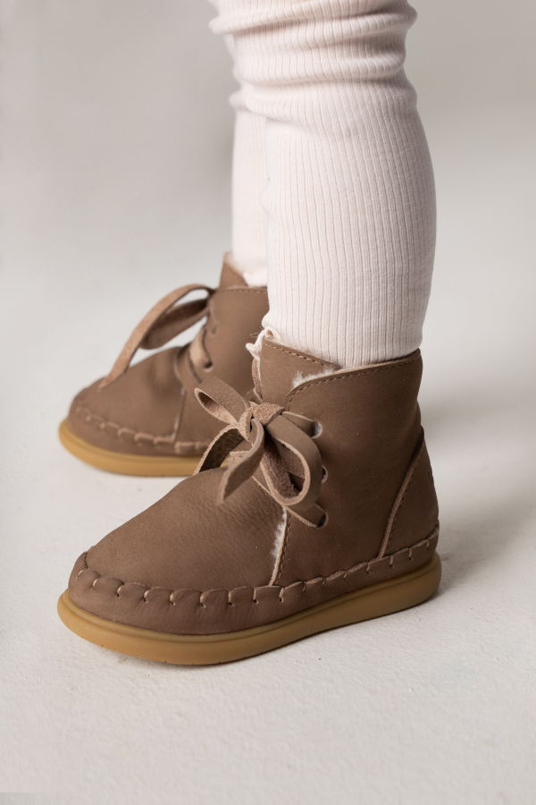 KIDS Donsje Wisi Classic Shoes - Truffle Nubuck