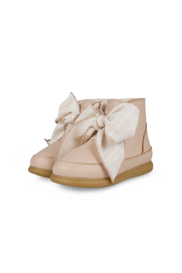KIDS Donsje Wisi Organza Shoes - Light Rust Leather