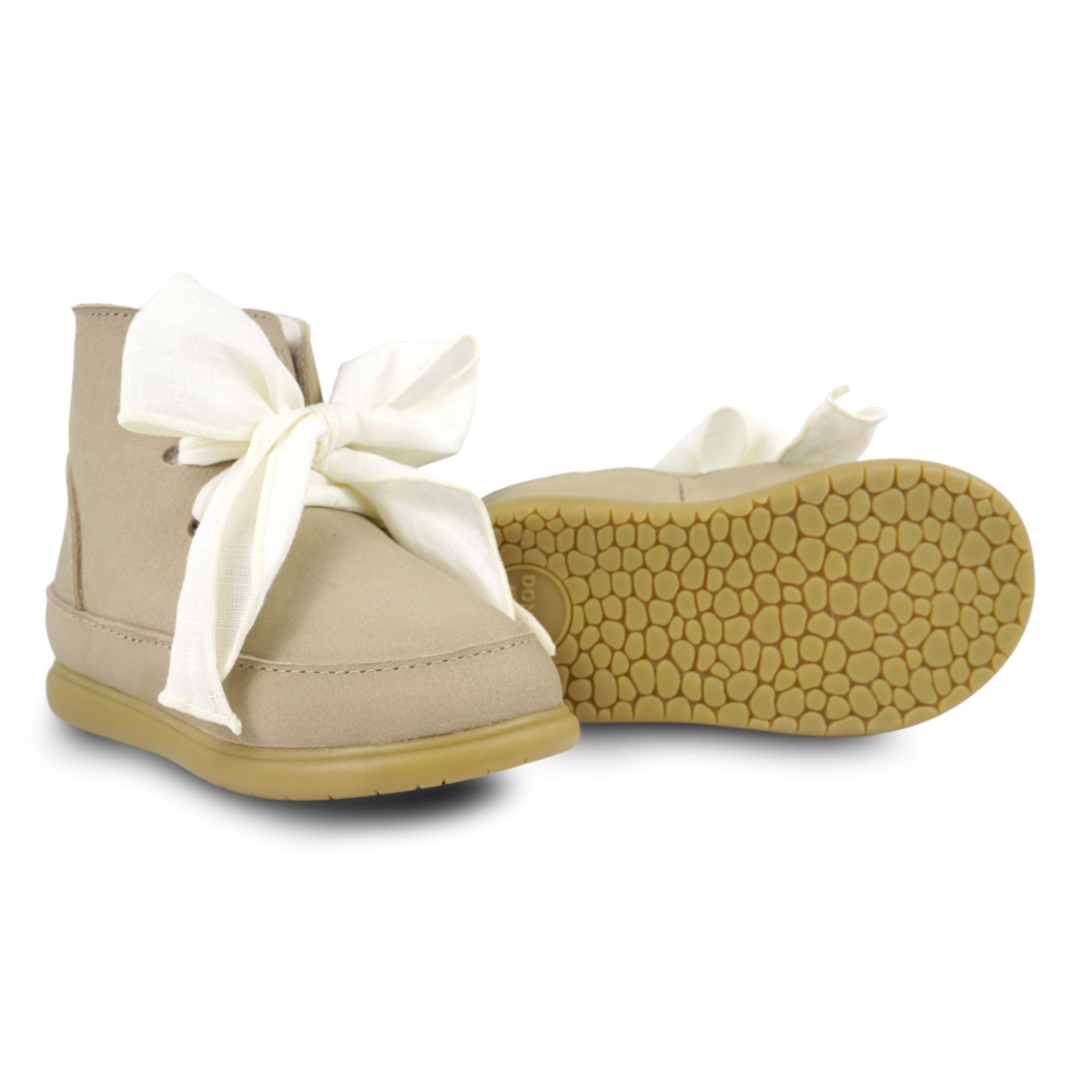 KIDS Donsje Wisi Organza Shoes - Taupe Nubuck - Image 6 of 6