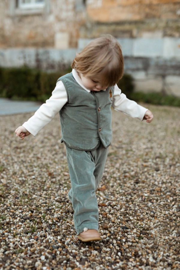 KIDS Donsje Zorzi Tuxedo Trousers - Thyme
