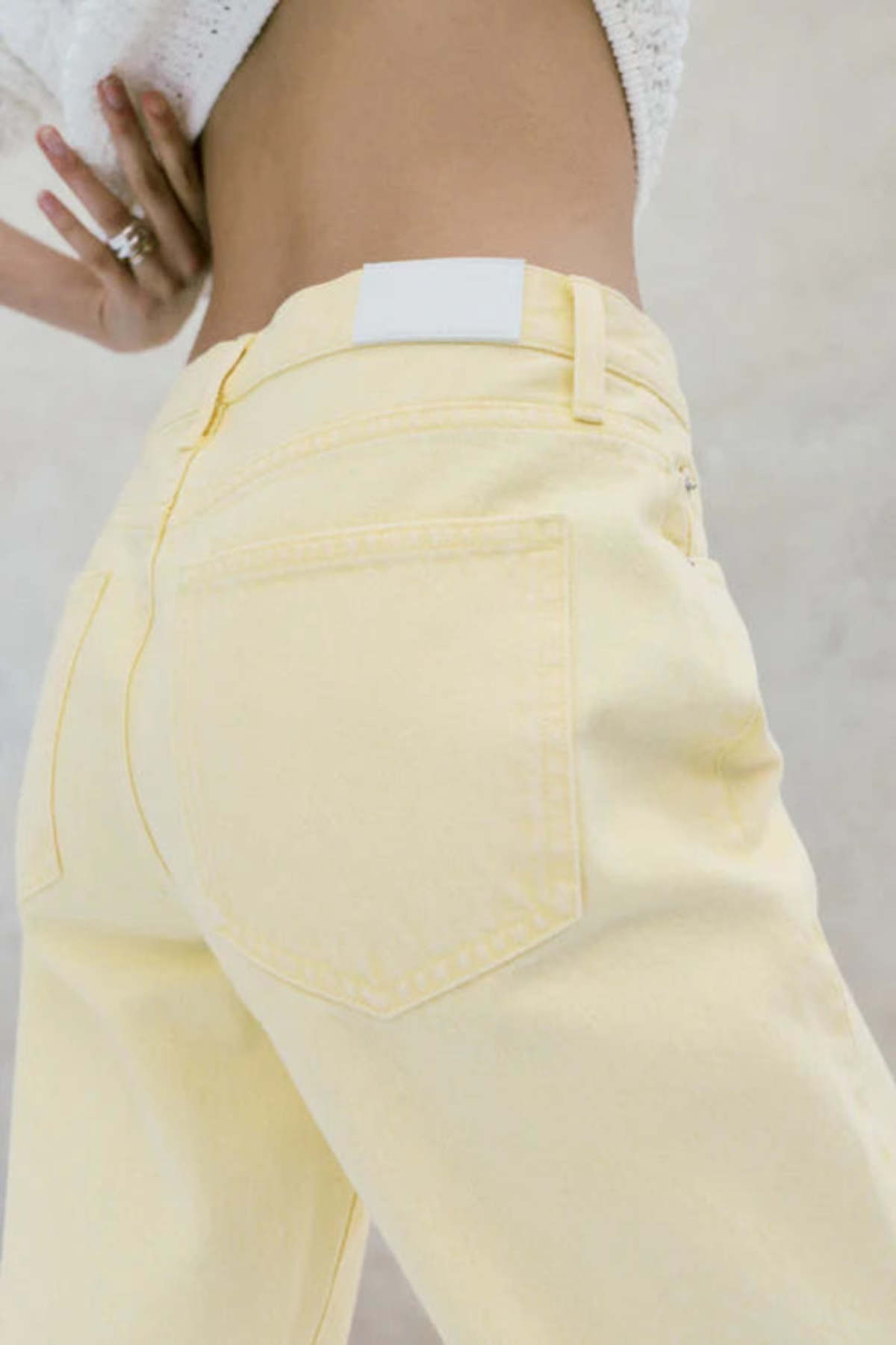 Pistola Lexi Mid Rise Bowed Straight Jeans - Image 2 of 3