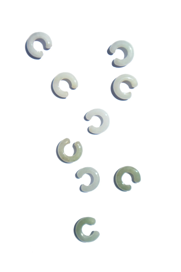 seree Abby Single Jade Cuff Earring - Off White