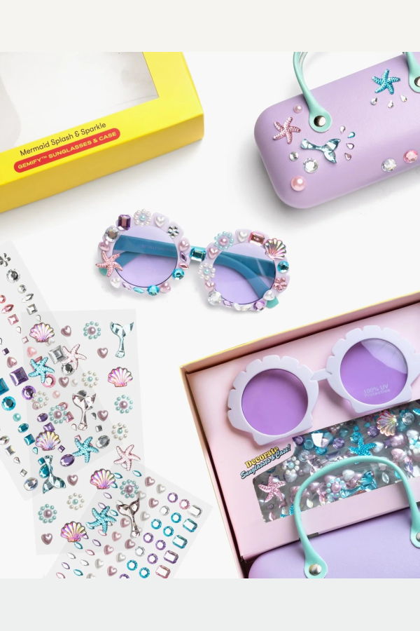 KIDS Super Smalls Mermaid Splash & Sparkle Gemify Sunglasses and Case