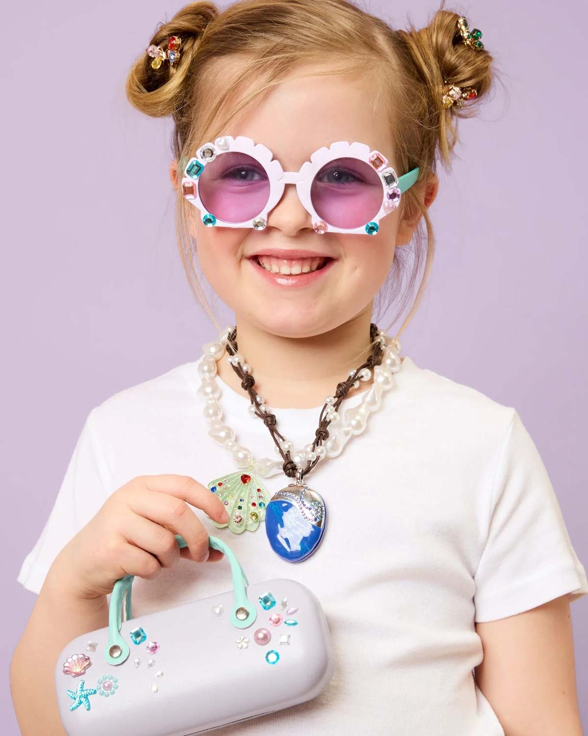 KIDS Super Smalls Mermaid Splash & Sparkle Gemify Sunglasses and Case - Image 3 of 4