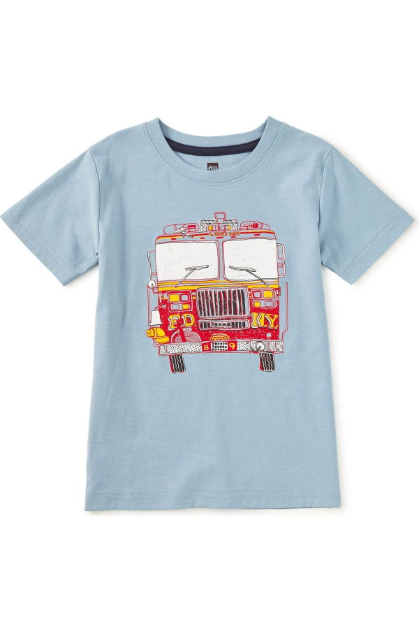 KIDS Tea Collection Fire Truck Graphic Tee