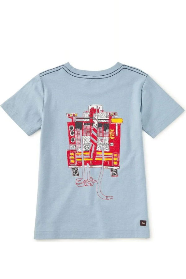 KIDS Tea Collection Fire Truck Graphic Tee
