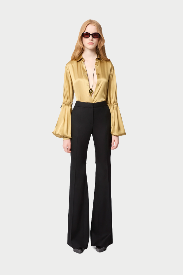 Nina Ricci Bow-detail Flared Trousers