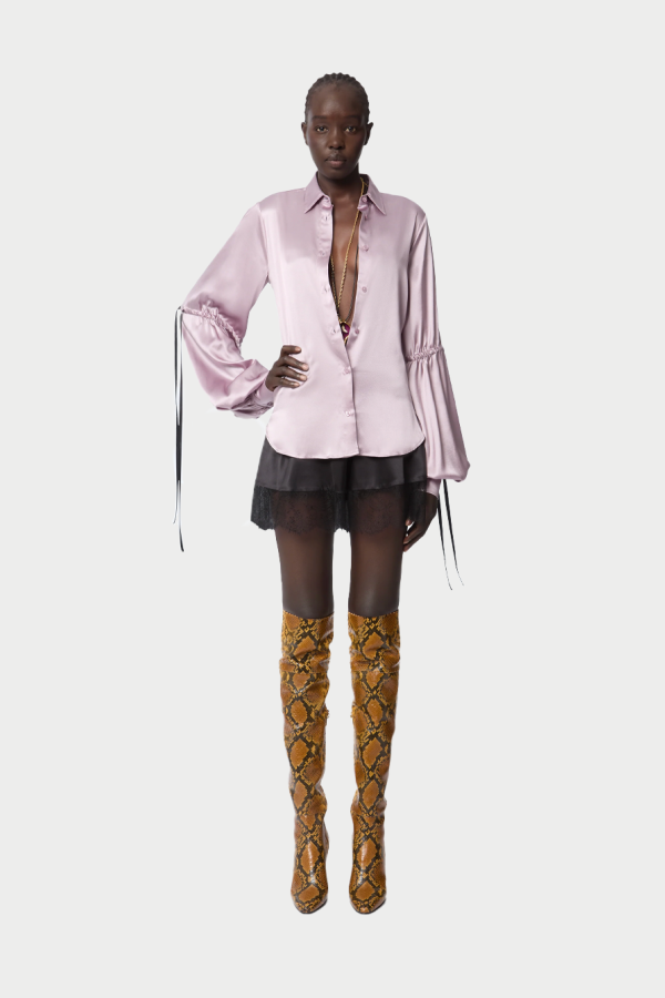 Nina Ricci Bow-detail Satin Shirt