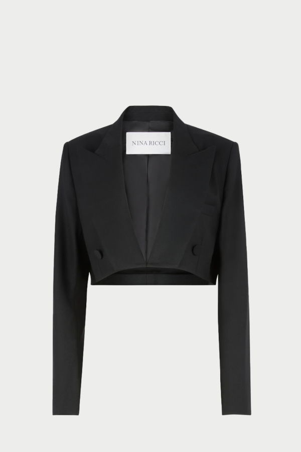 Nina Ricci Double-Breasted Cropped Blazer