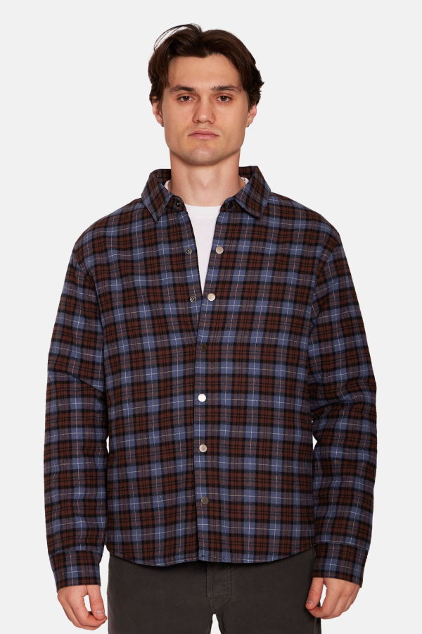 Blue&Cream Benny Overshirt with Quilted Lining Jacket