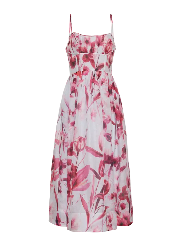 Cara Cara Alba Fit-and-Flare Midi Dress