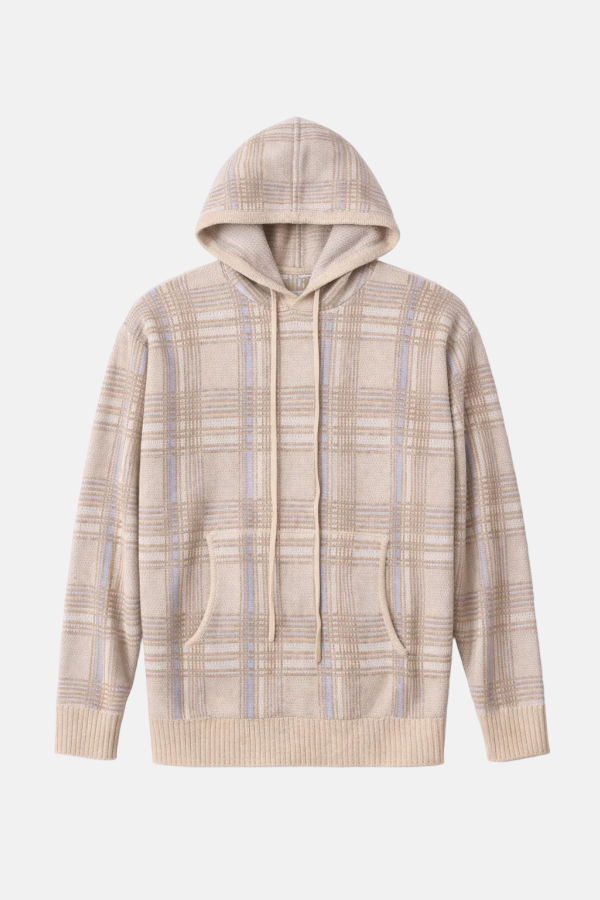 Blue&Cream Cashmere Hood Hoodie