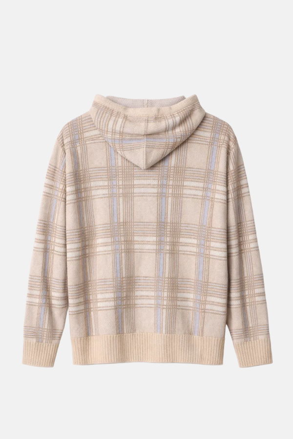 Blue&Cream Cashmere Hood Hoodie