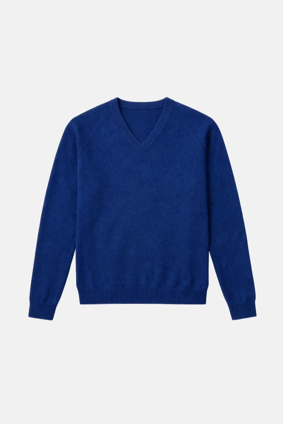 Blue&Cream Ford Cashmere V Neck Sweater - Midnight Blue - Image 1 of 6