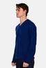 Blue&Cream Ford Cashmere V Neck Sweater - Midnight Blue - Thumbnail 4